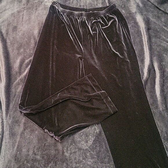Chico's Velvet Black Pants, size 2. Perfect for NYE. - Picture 1 of 2